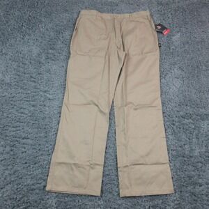 Dickies Chef Pants Mens XL Tan Elastic Waist Workwear Straight Khaki 38x33* NWT